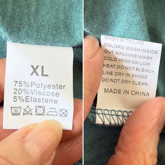 Violin Music Notes Graphic Tee Size XL Teal Short Sleeve Soft Stretch Calm Top - Picture 6 of 10